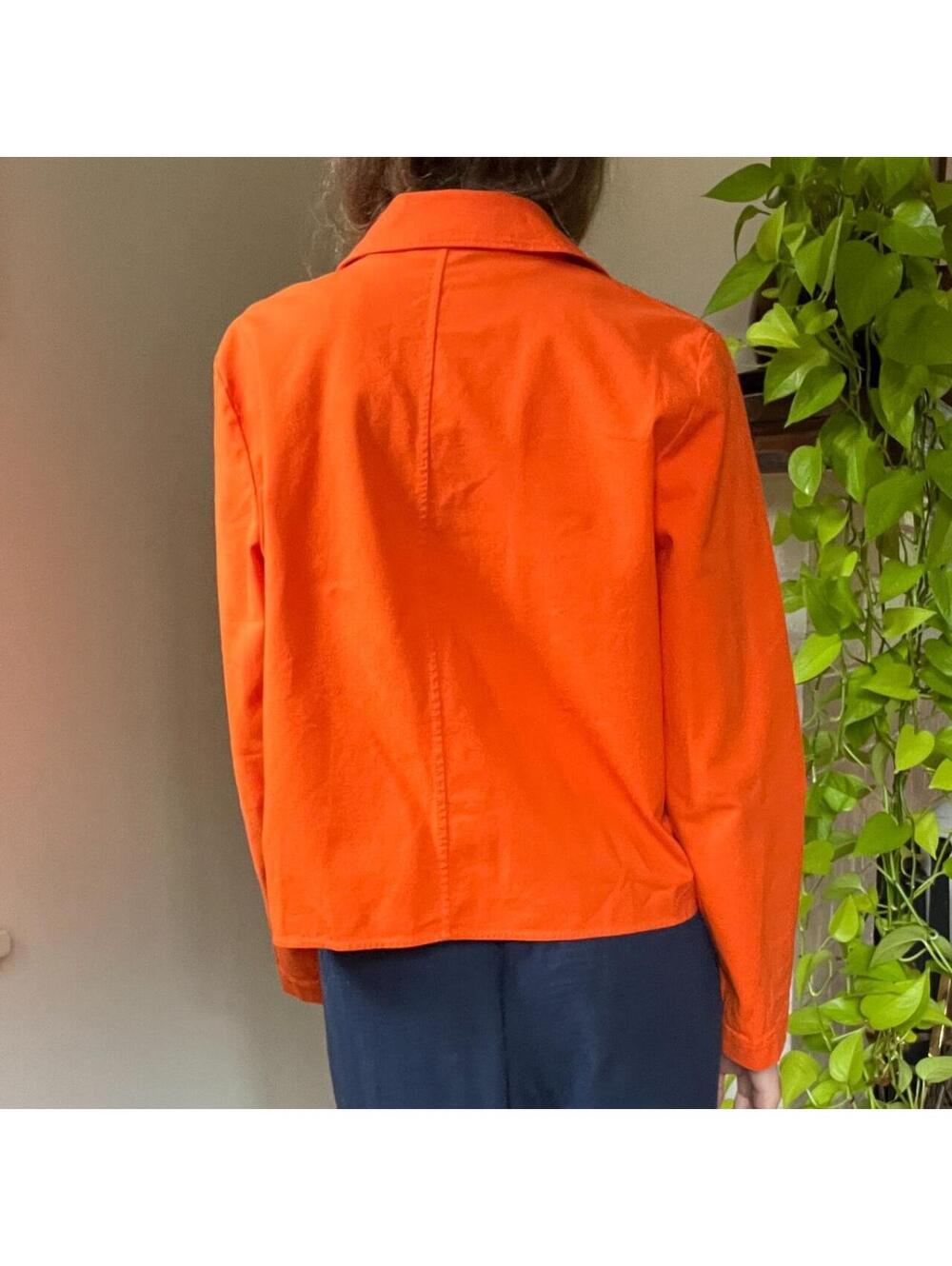 COS - Boxy Worker Jacket - Orange - Picture 4 of 8